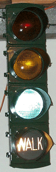 Eaglelux 8 inch signal with glass lenses and reflectors...also known as Eagle Art Deco signal