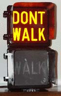 9 inch Aluminum Eagle Pedestrian Signal with Glass Lenses
